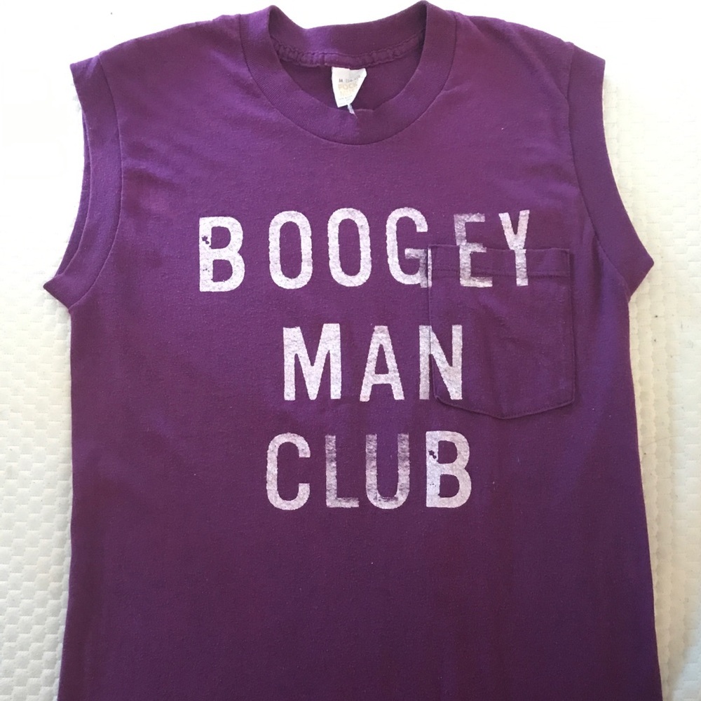 Purple, local boogeyman, muscle tshirt medium